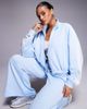 Nike Nike NSW cropped zip through jacket in blue - 1