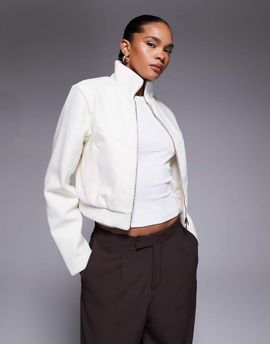 Nike Nike NSW tailored jacket in off white-Blue