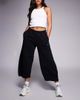 Nike Nike Phoenix barrel leg pants in black - 1