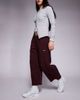 Nike Nike Phoenix barrel leg pants in burgundy-Red - 1