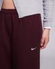 Nike Nike Phoenix barrel leg pants in burgundy-Red - 4