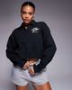 Nike Nike Phoenix preppy polo top in black - 1