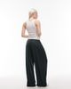 Nike Nike pleated wide leg pants in dark green - 3