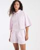 Nike Nike poplin Stripe woven shorts in pink - 1