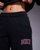 Nike Nike retro logo straight leg sweatpants in black - 3