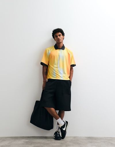 Nike Nike SB jacquard woven replica soccer jersey in orange