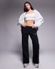 Nike Nike script logo straight leg sweatpants in black - 1