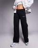 Nike Nike script logo straight leg sweatpants in black - 3