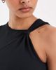 Nike Nike sheer tank top with swoosh detail in black - 3