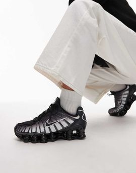 Nike Nike Shox TL sneakers in black and gray-pink