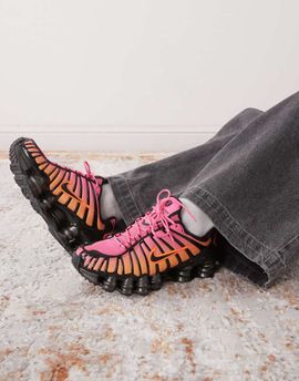 Nike Nike Shox TL sneakers in black, pink and orange