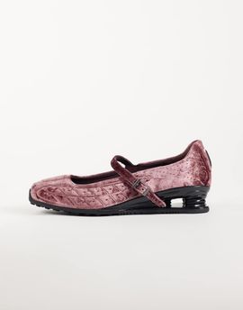 Nike Nike Shox Z Calistra Velvet sneakers in burgundy-RED