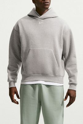 Nike Nike Solo Fleece Hoodie Sweatshirt in Grey, Men's at Urban Outfitters
