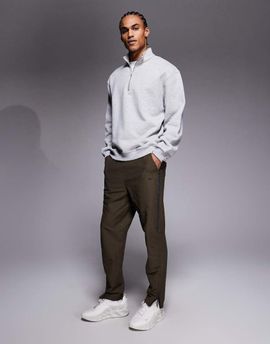 Nike Nike Solo Swoosh cuffed sweatpants in dark brown