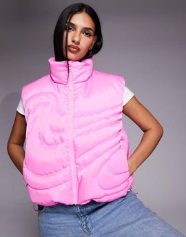 Nike Nike Sports Down Swoosh puffer vest in pink