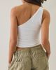 Nike Nike Sportswear Asymmetric One-Shoulder Tank Top in White, Women's at Urban Outfitters - 4