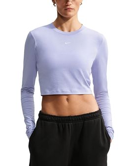 Nike Nike Sportswear Chill Knit Slim Long Sleeve Cropped Top