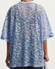 Nike Nike Sportswear Chill Lace Oversized Jersey Top in Work Blue/Gridiron/White, Women's at Urban Outfitters - 2