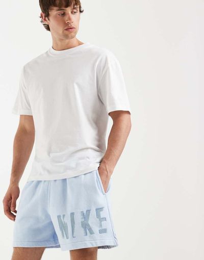 Nike Nike Sportswear Club shorts with elastic waist in light blue