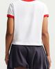 Nike Nike Sportswear Floral Graphic Cropped Ringer Tee in White, Women's at Urban Outfitters - 2