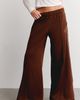 Nike Nike Sportswear Floral Logo Detail Mid-Rise Wide Leg Track Pants in Cacao/Sail, Women's at Urban Outfitters - 1