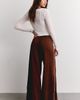 Nike Nike Sportswear Floral Logo Detail Mid-Rise Wide Leg Track Pants in Cacao/Sail, Women's at Urban Outfitters - 4