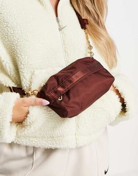 Nike Nike Sportswear Futura Luxe nylon crossbody bag in bronze-Brown