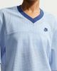 Nike Nike Sportswear Heritage Festival Cropped Mesh Jersey Top in Light Blue, Women's at Urban Outfitters - 1