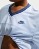 Nike Nike Sportswear Heritage Festival Cropped Mesh Jersey Top in Light Blue, Women's at Urban Outfitters - 3