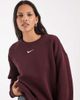 Nike Nike Sportswear Phoenix fleece sweatshirt in burgundy-Red - 3
