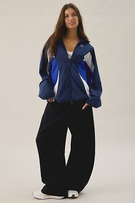Nike Nike Sportswear Street Oversized Zip-Up Track Jacket in Sapphire, Women's at Urban Outfitters