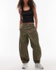 Nike Nike Street barrel leg pants in khaki-Green - 1
