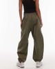 Nike Nike Street barrel leg pants in khaki-Green - 4
