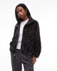 Nike Nike Street borg fleece jacket in leopard print-Black - 1