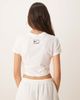 Nike Nike Street graphic cropped t-shirt in cream-White - 4