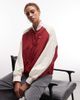 Nike Nike Street varsity jacket in off white and red - 1
