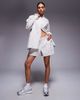 Nike Nike striped poplin shorts in light gray - 2
