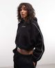 Nike Nike Studio Fleece cropped hoodie in black - 1