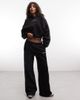 Nike Nike Studio Fleece cropped hoodie in black - 2