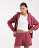 Nike Nike Studio Fleece shorts in light brown-Red - 1