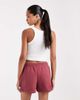 Nike Nike Studio Fleece shorts in light brown-Red - 4
