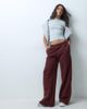 Nike Nike Studio wide leg logo sweatpants in burgundy-RED - 1