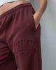 Nike Nike Studio wide leg logo sweatpants in burgundy-RED - 2