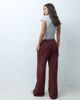 Nike Nike Studio wide leg logo sweatpants in burgundy-RED - 3