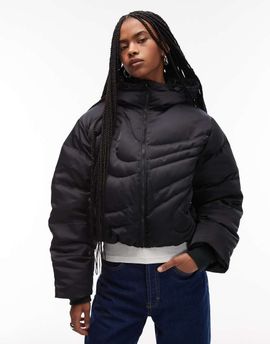 Nike Nike Swoosh down puffer jacket in black