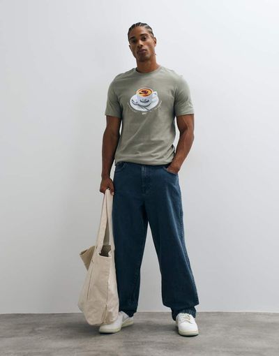 Nike Nike Swoosh graphic t-shirt in gray