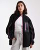 Nike Nike teddy fleece jacket in black and pink - 1