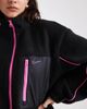 Nike Nike teddy fleece jacket in black and pink - 3