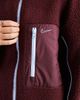 Nike Nike teddy fleece jacket in burgundy and blue-Red - 4