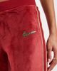 Nike Nike Velour full-zip sweatpants in burgundy-Red - 4